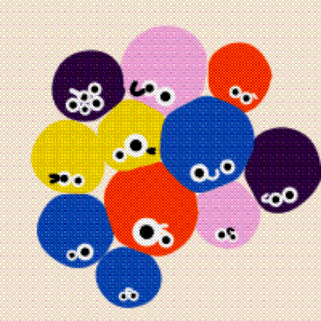 grouped blobs